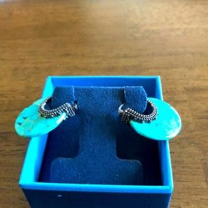 Genuine turquoise earrings